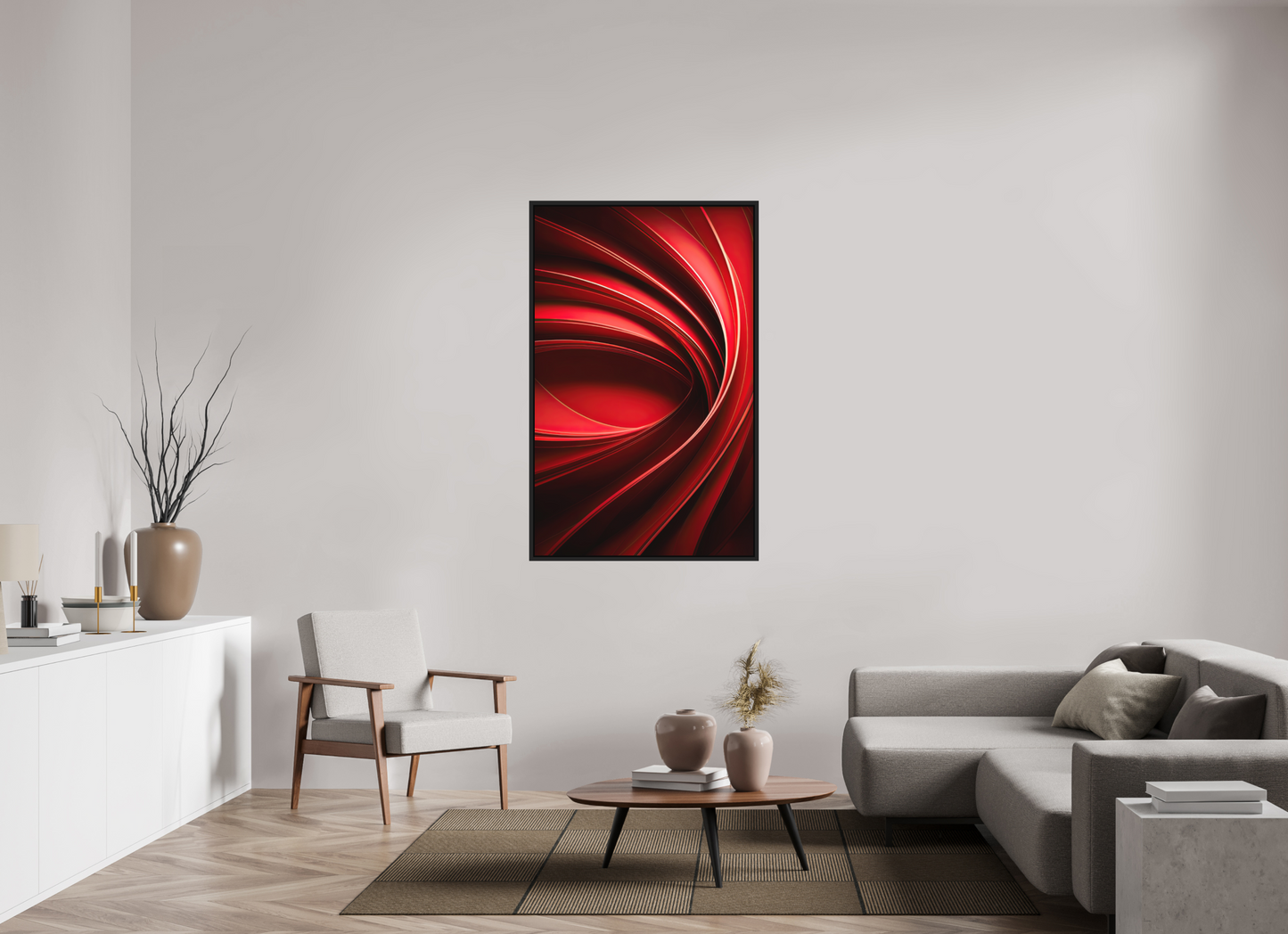 35 x 55.9″, Photo Print on Aluminum Backing with boarder Red Eye