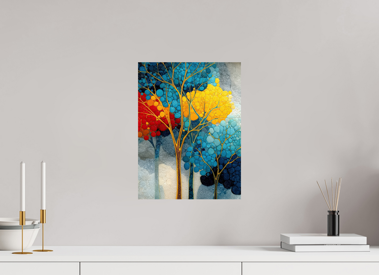 12 x 16″, Fine Art Print On Aluminum Dibond City Trees