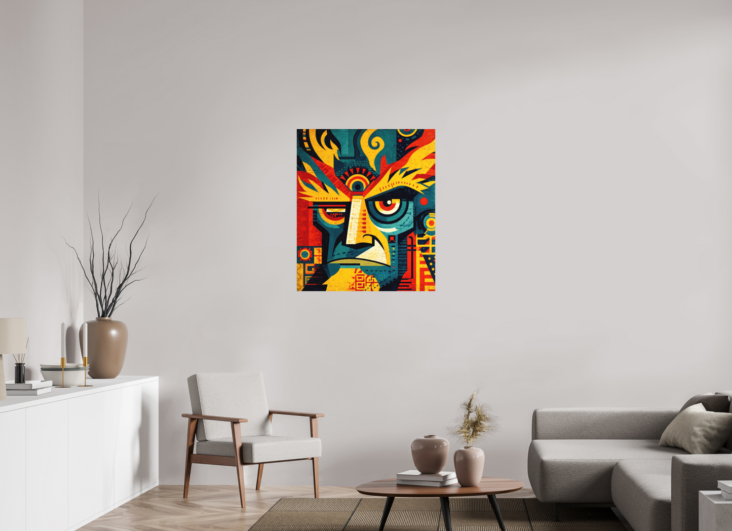31 x 36.3″, Photo Print on Aluminum Backing Urban Tribal