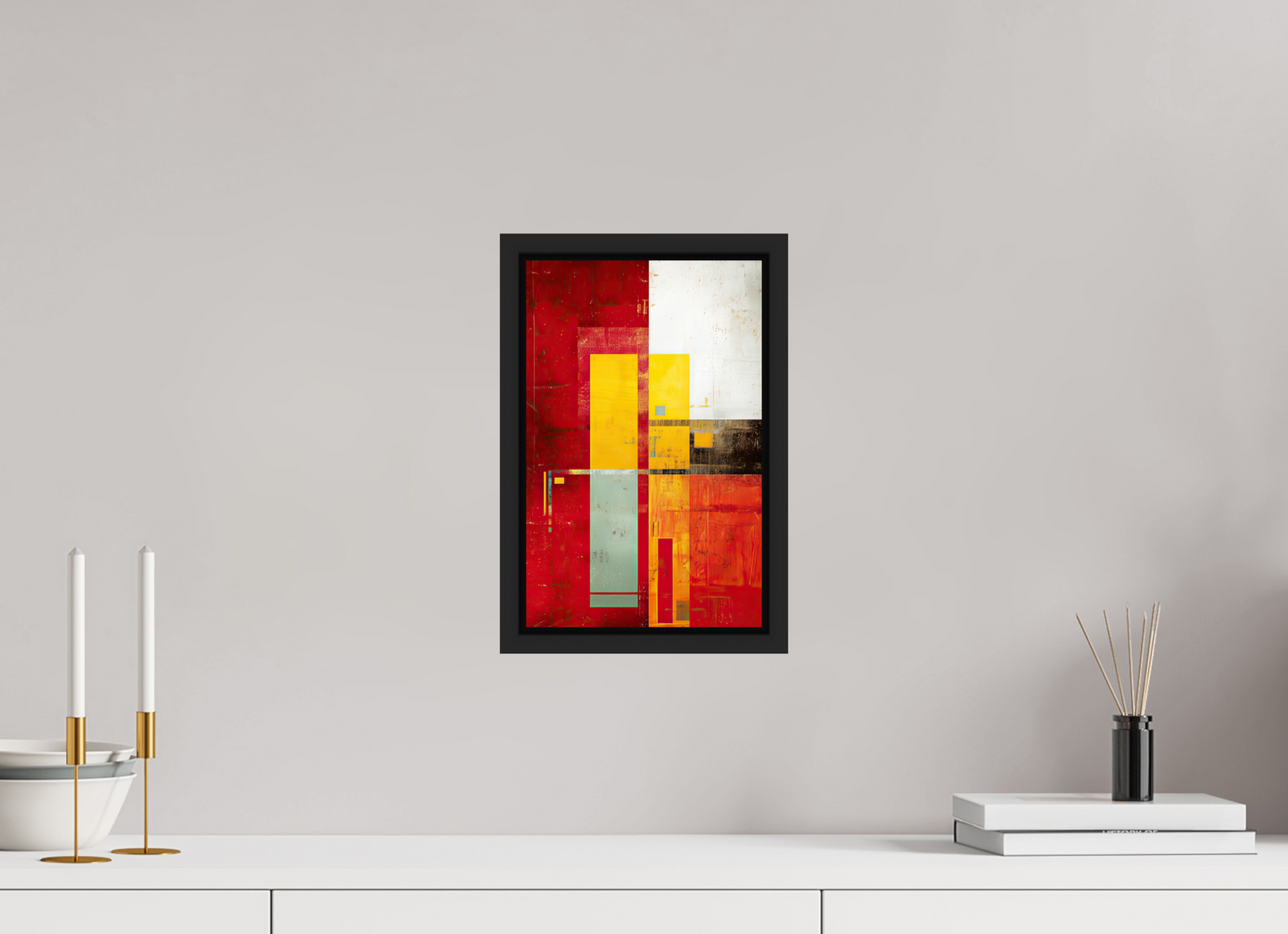 8 x 12.4″, Fine Art Print on Aluminum Dibond with Boarder Modern Rectangle
