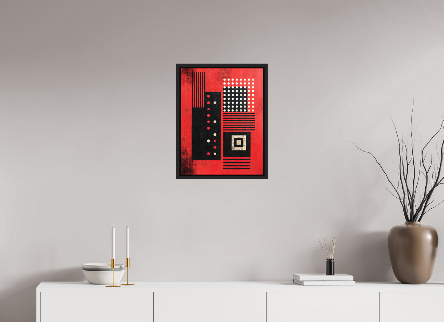 16 x 20.6″, Photo Print on Aluminum Backing with boarder Abstract Barcode 2