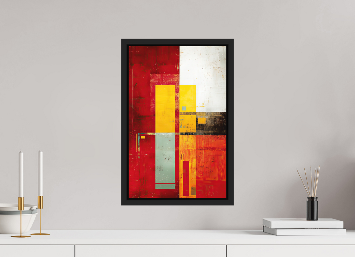 12 x 18.7″, Photo Print on Aluminum Backing with boarder Modern Rectangle