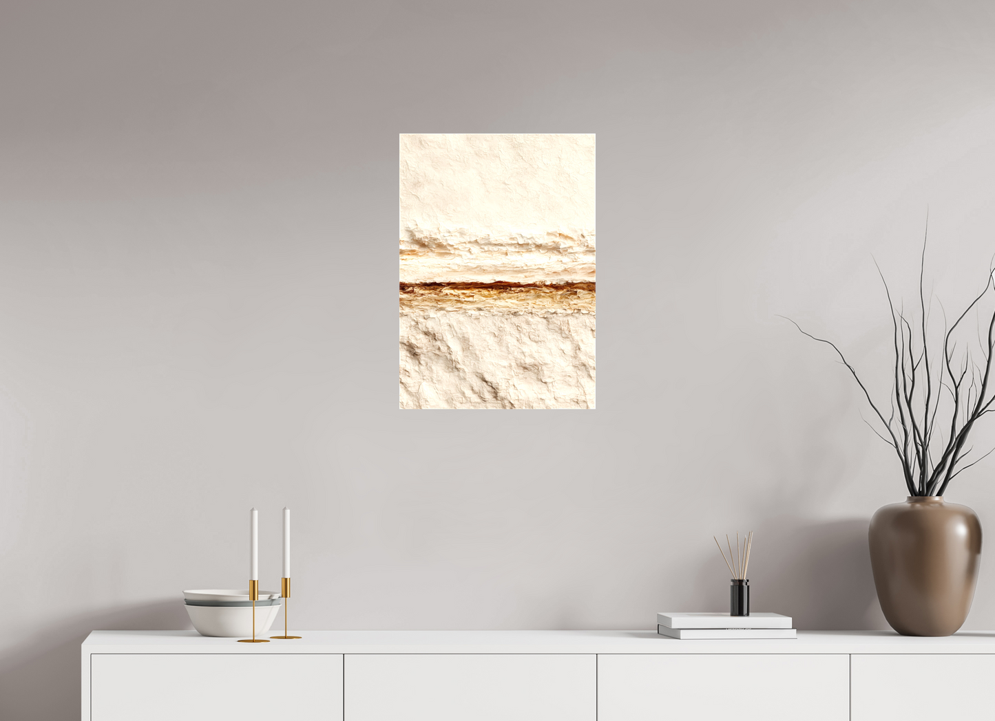 ISO A2 (42 x 59,4 cm), Glossy Canvas Desert Line