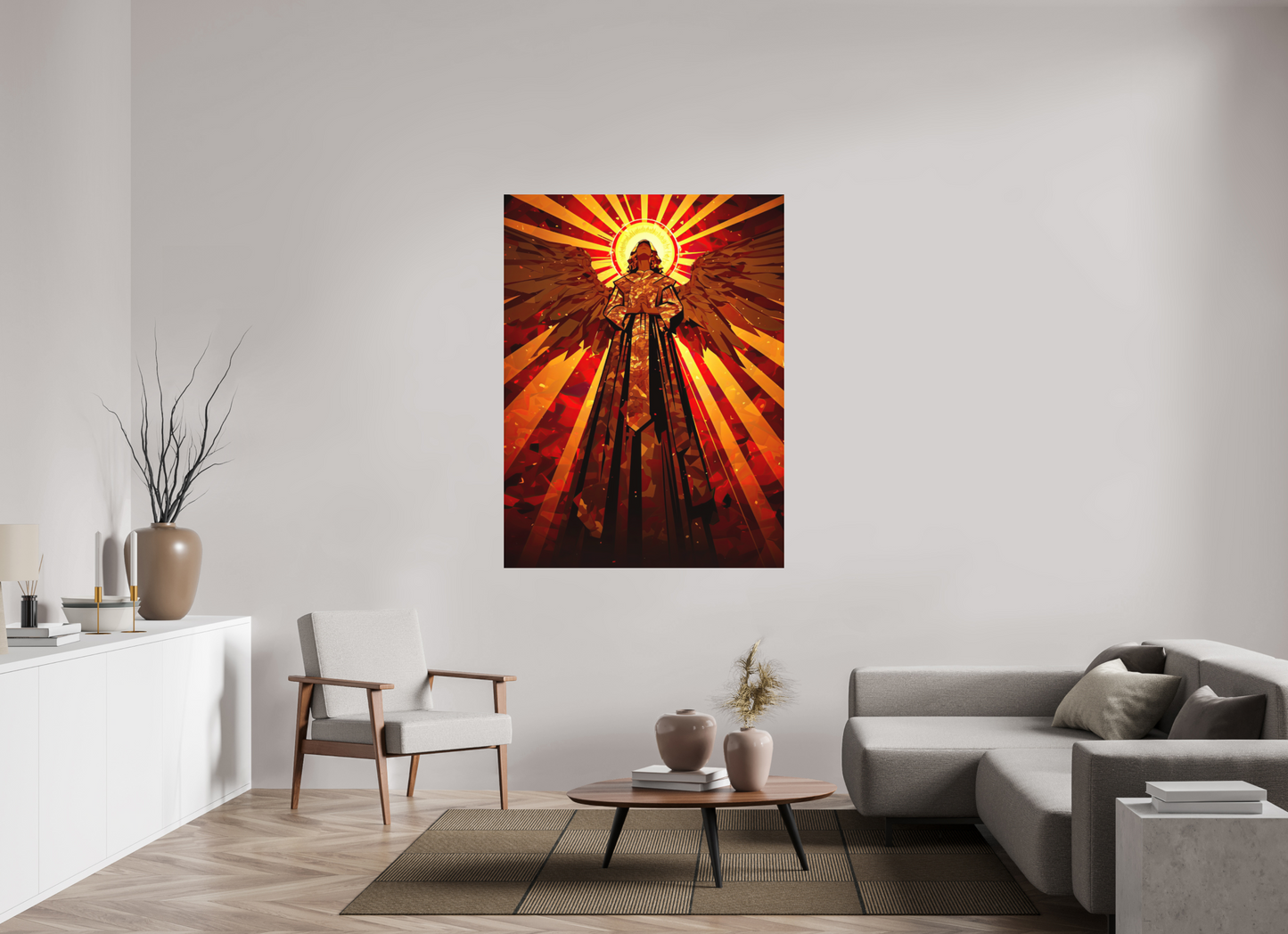 45 x 60″, Photo Print on Aluminum Backing Angel