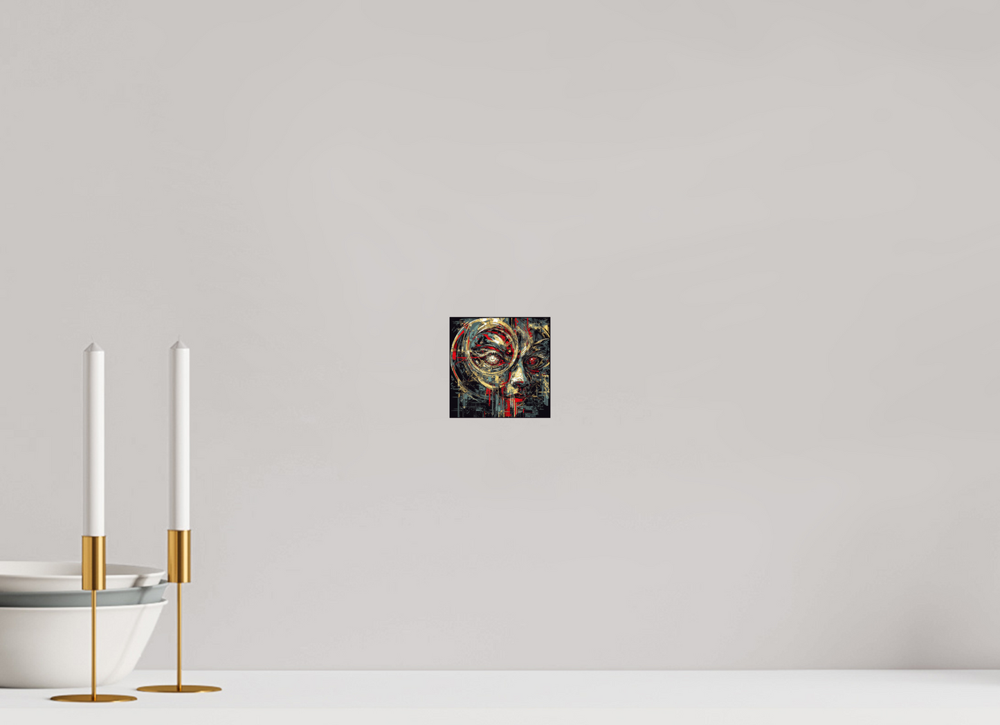 4 x 4″, Fine Art Print On Aluminum Dibond Abstract Female Eye