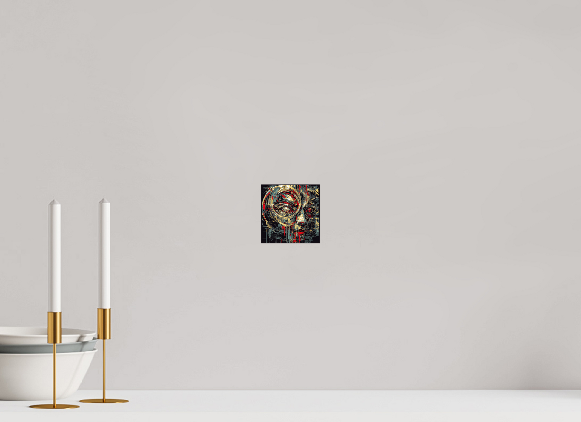 4 x 4″, Fine Art Print On Aluminum Dibond Abstract Female Eye