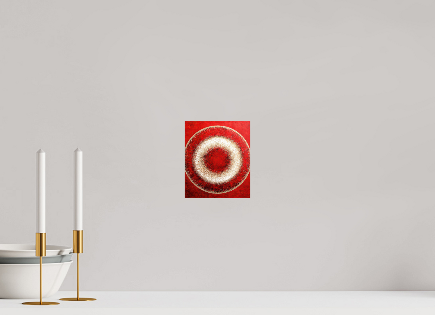 6 x 7″, Fine Art Print On Aluminum Dibond Abstract Red Eye