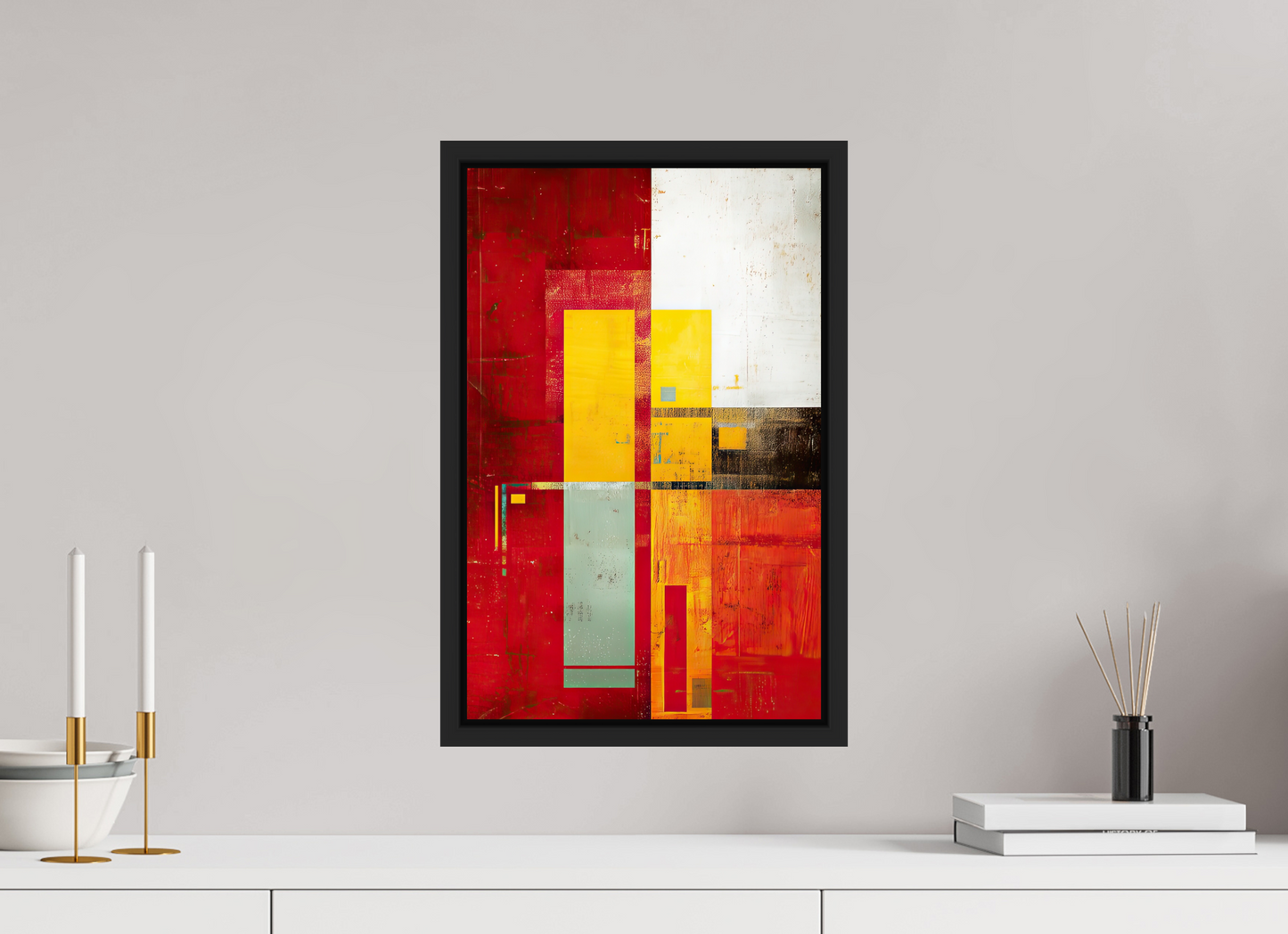 12 x 18.7″, Fine Art Print on Aluminum Dibond with Boarder Modern Rectangle