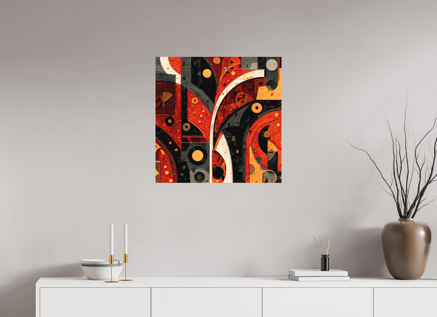 25 x 25″, Photo Print on Aluminum Backing Abstract Chaos