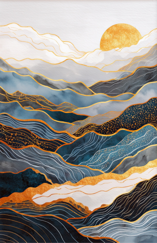Main image Abstract Art Deco Mountains