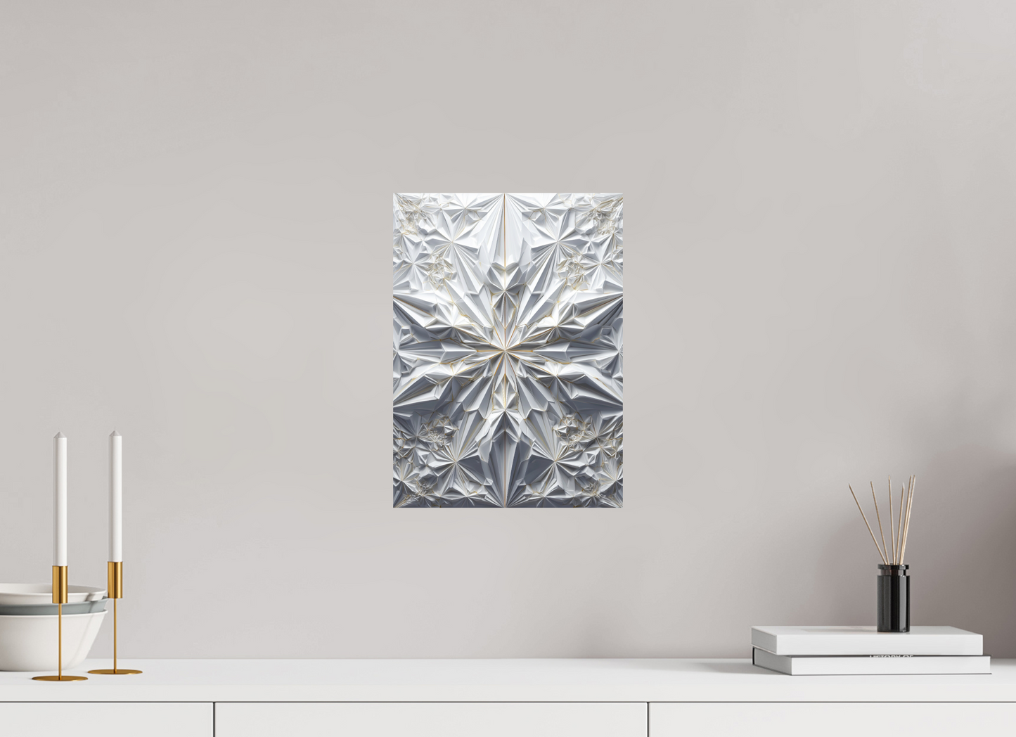 10 x 13.7″, Fine Art Print On Aluminum Dibond Snowflake