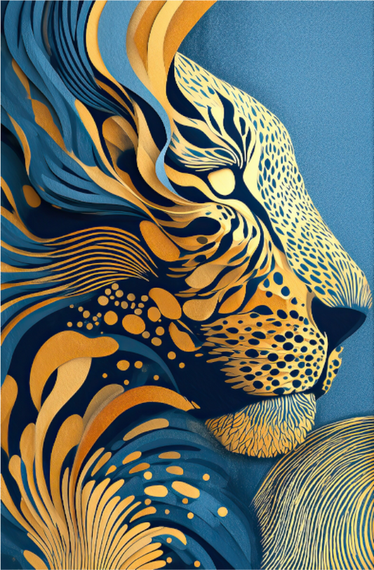 Main image Yellow & Blue Cheetah