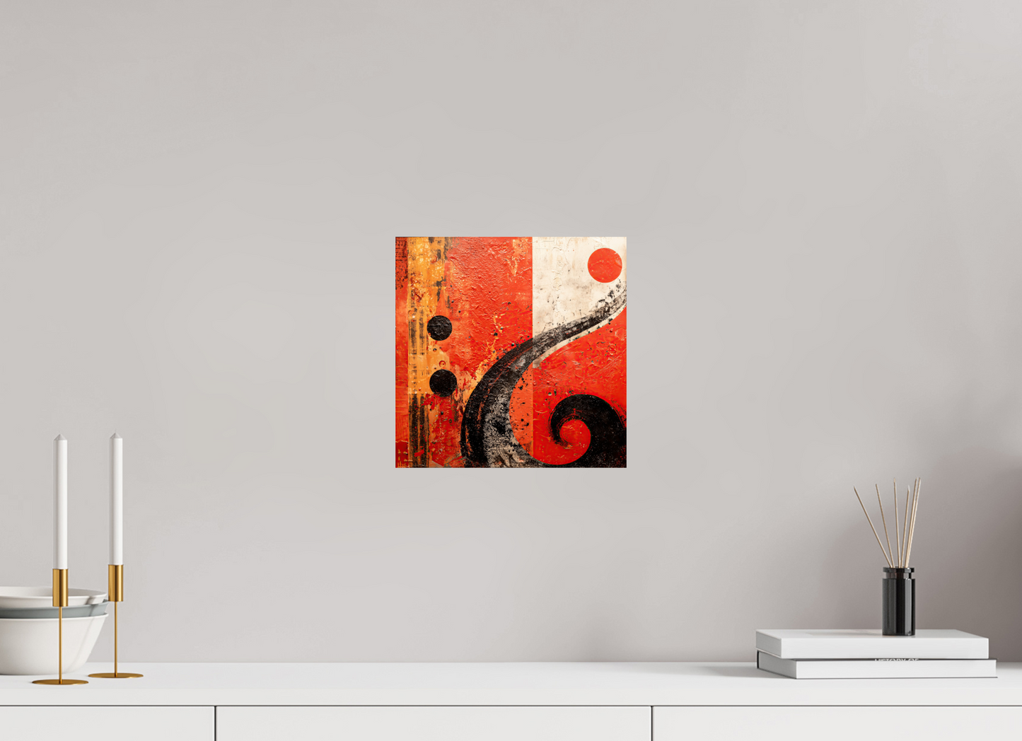 10 x 10″, Fine Art Print On Aluminum Dibond Abstract Musical Note