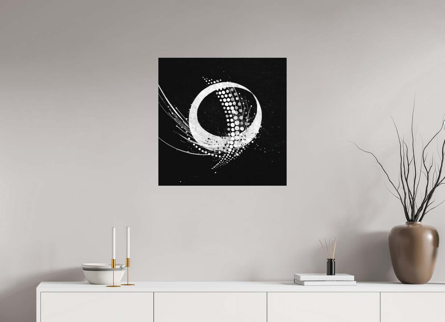 25 x 25″, Photo Print on Aluminum Backing Sputnik