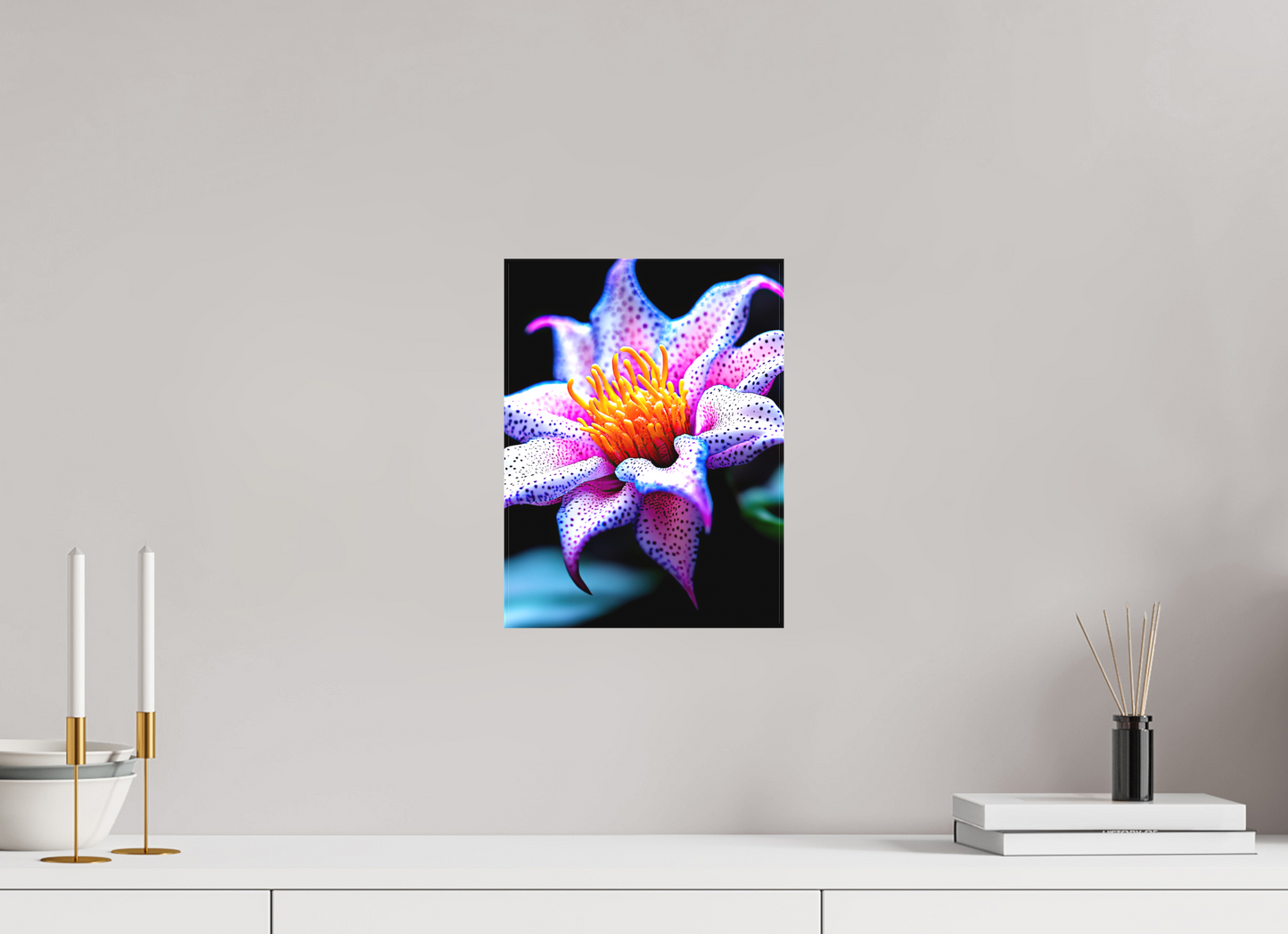9 x 12″, Textile on Canvas Cotton Candy Flower