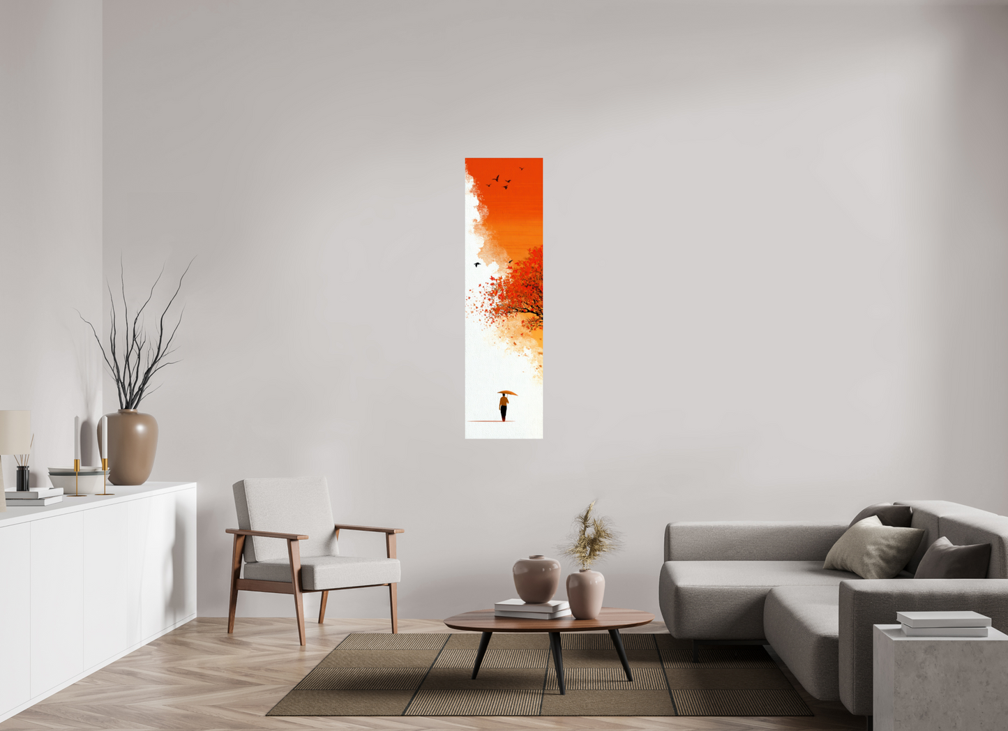16 x 57.6″, Fine Art Print On Aluminum Dibond Autumn Walk