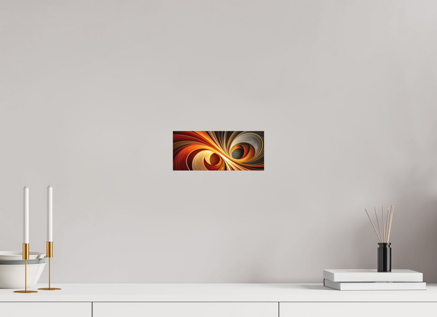 9.3 x 4″, Photo Print on Aluminum Backing Wacky Swirl