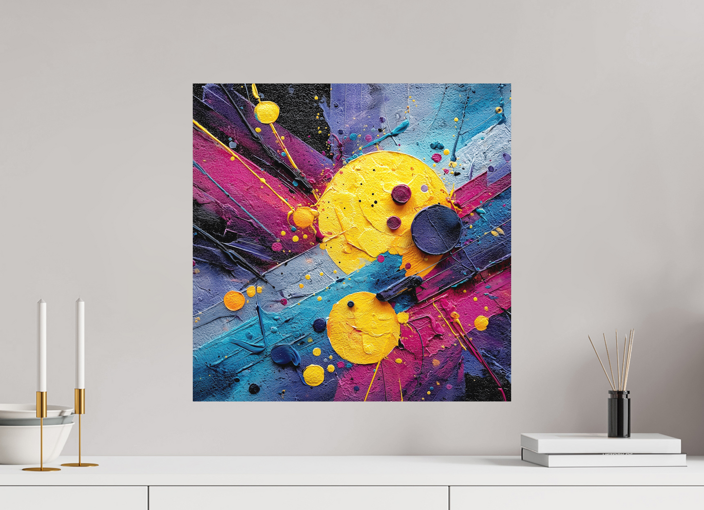 20 x 20″, Photo Print on Aluminum Backing Color Blast