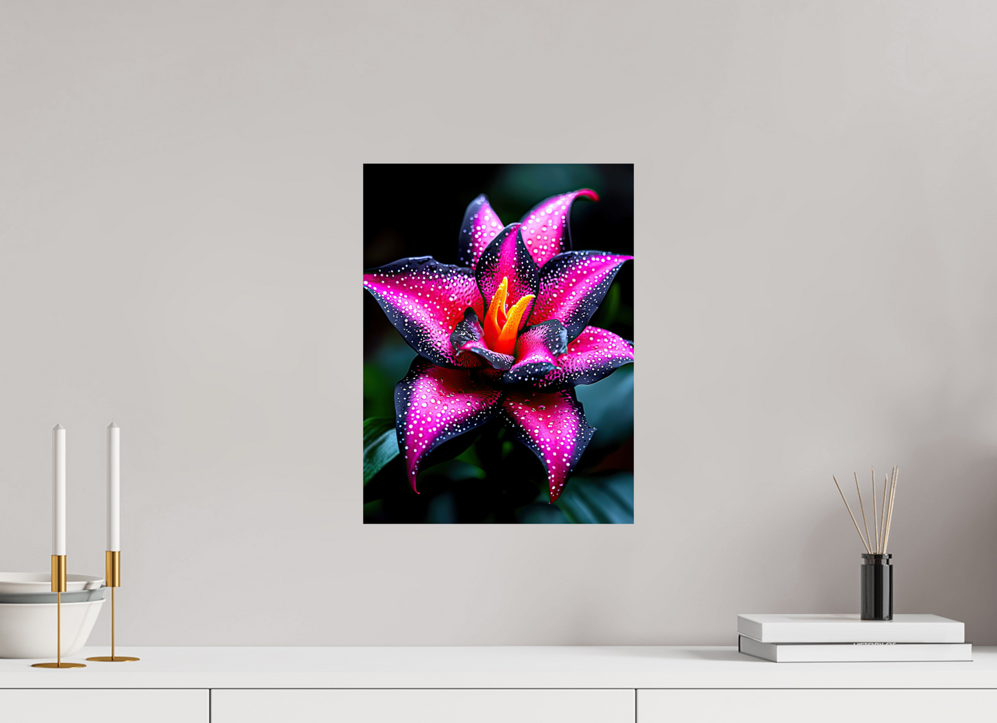 12 x 16″, Fine Art Print On Aluminum Dibond Pink Poison Flower