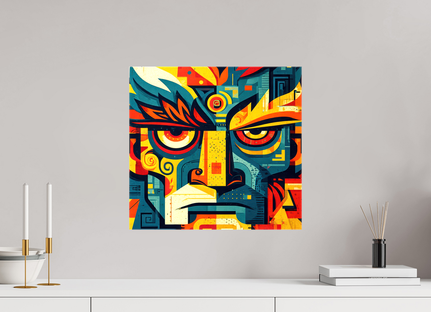 16.9 x 16″, Glossy Canvas Urban Tribal 3