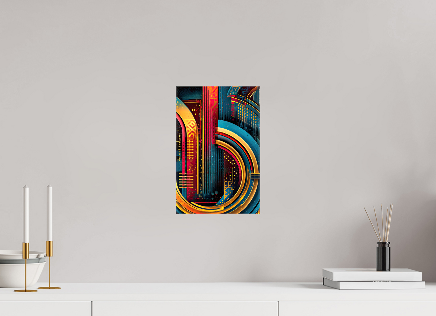 8 x 12.3″, Glossy Canvas Abstract Jazz