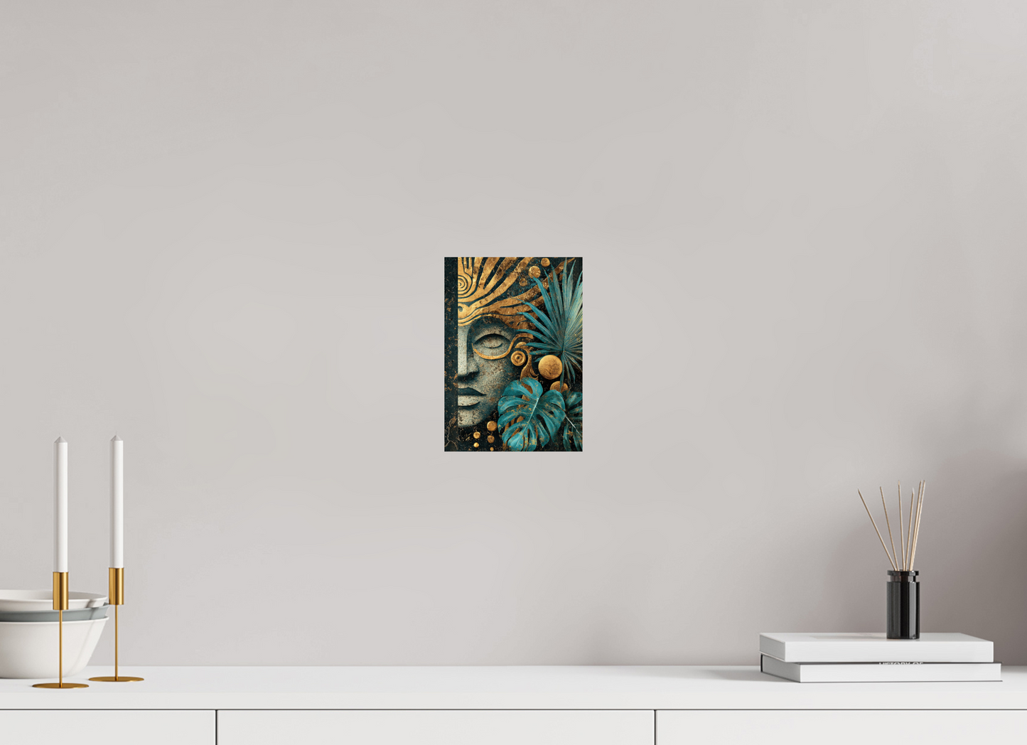 6 x 8.4″, Fine Art Print On Aluminum Dibond Ancient Face 2
