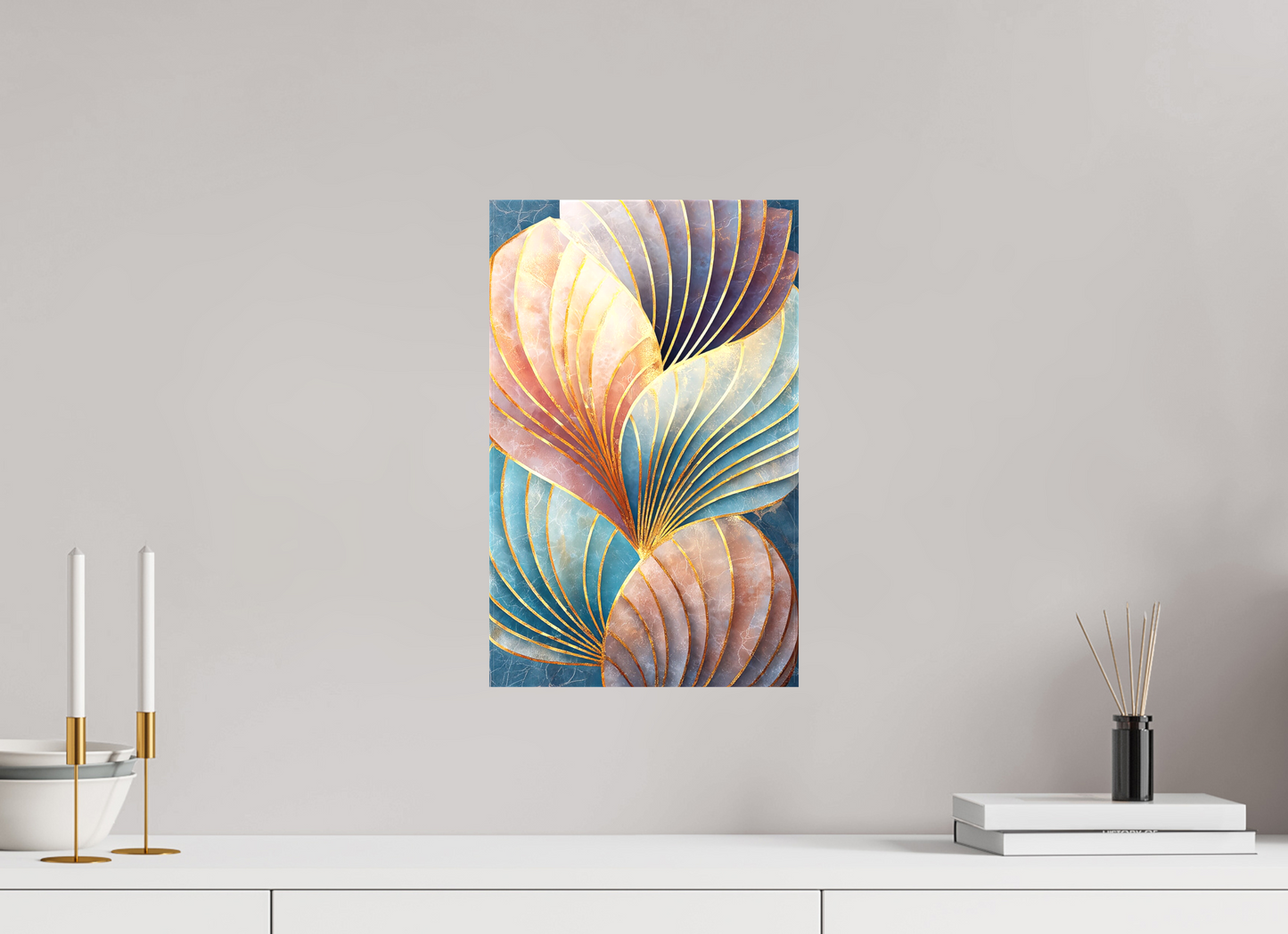 10 x 15.9″, Textile on Canvas Shells