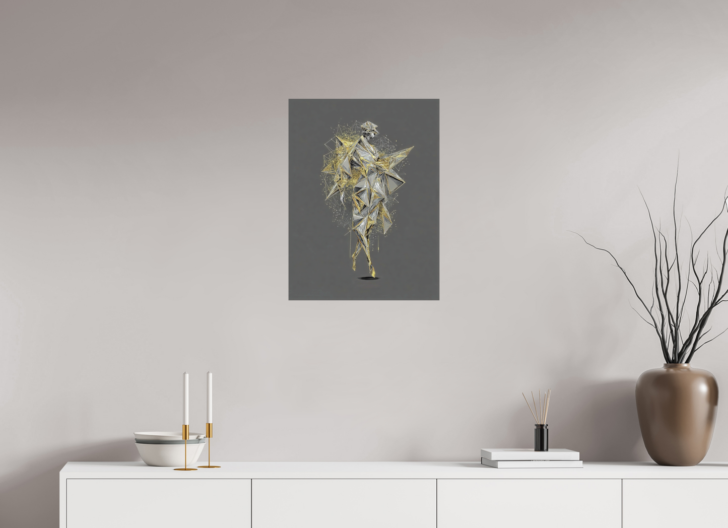 18 x 24″, Photo Print on Aluminum Backing Abstract Man