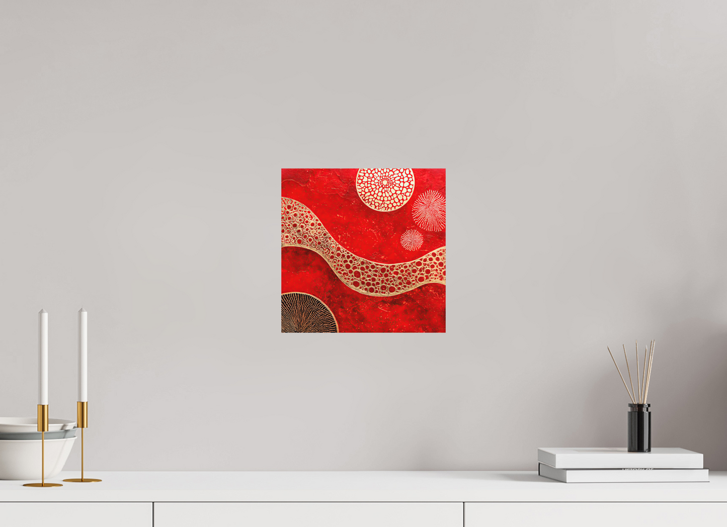 10 x 10″, Photo Print on Aluminum Backing Blood Cells