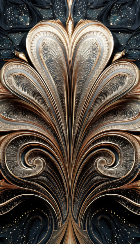 Main image Art Deco Abstract Flower 4