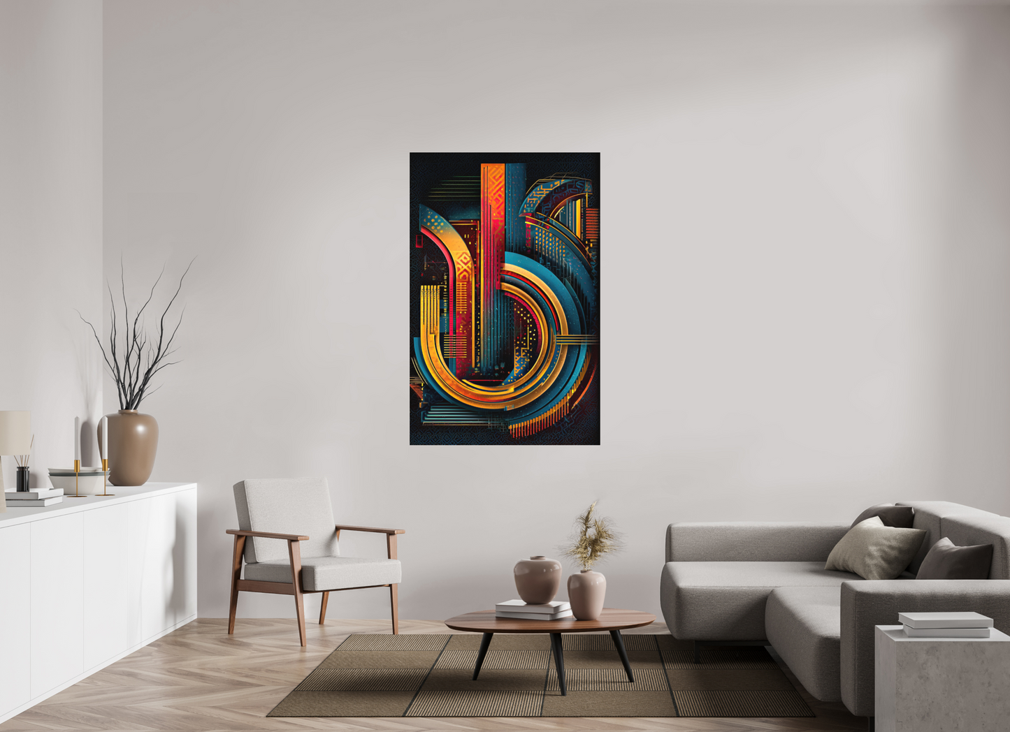 39 x 60″, Photo Print on Aluminum Backing Abstract Jazz