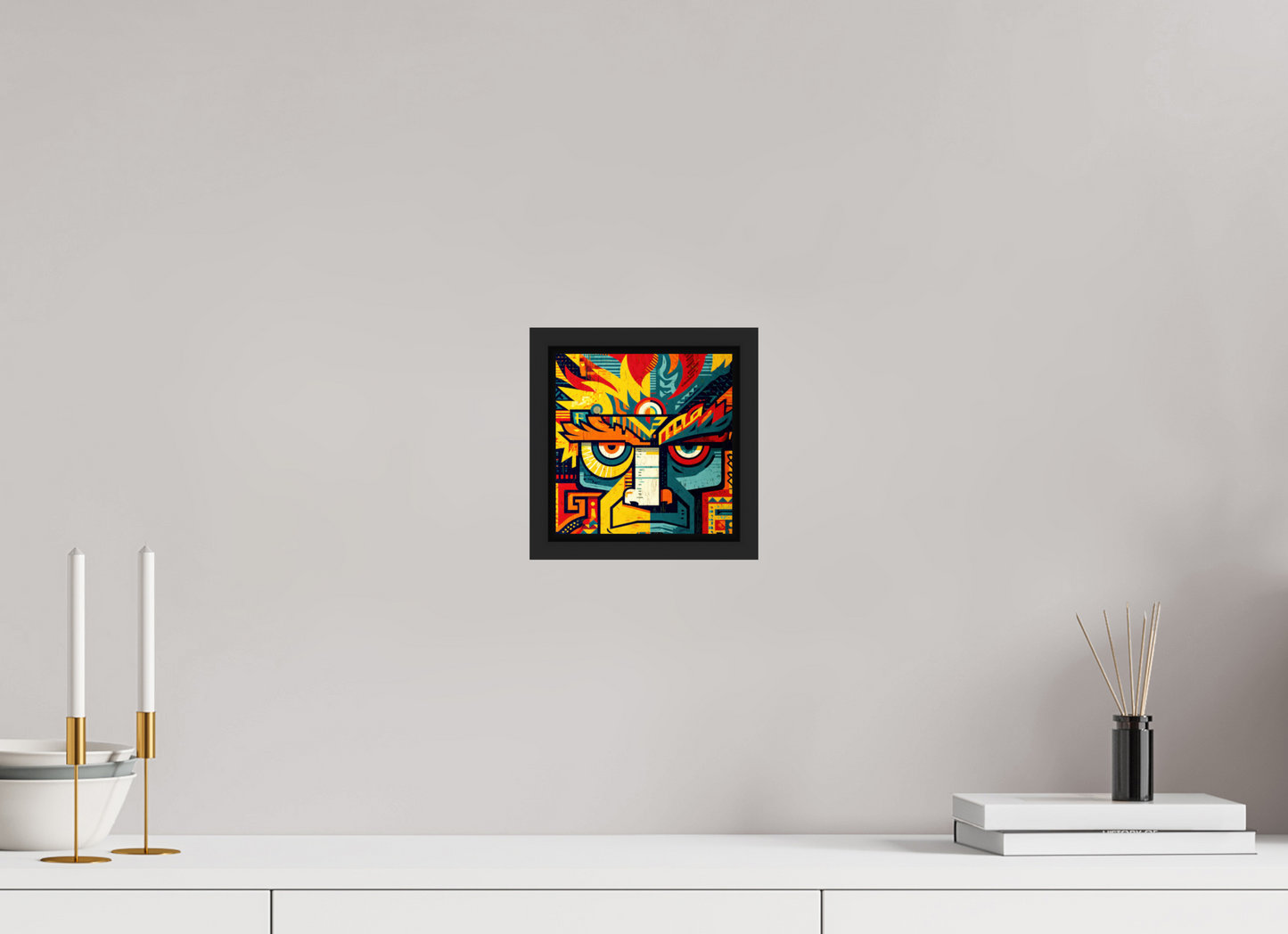 6 x 6.1″, Fine Art Print on Aluminum Dibond with Boarder Urban Tribal 2