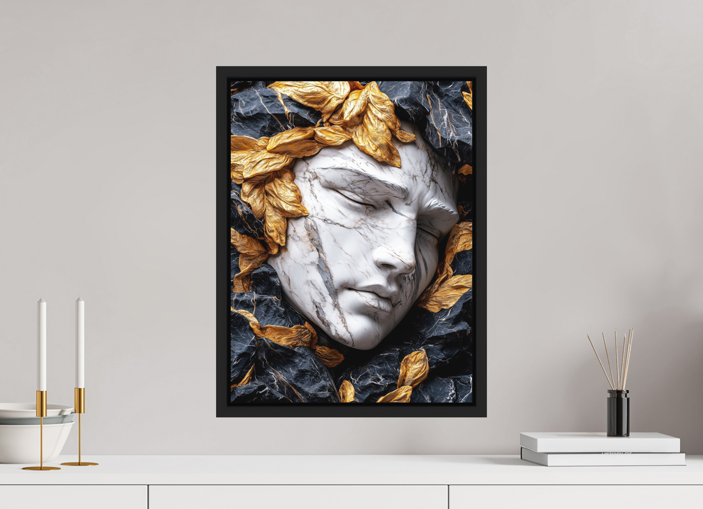 15 x 20″, Photo Print on Aluminum Backing with boarder Marble Face