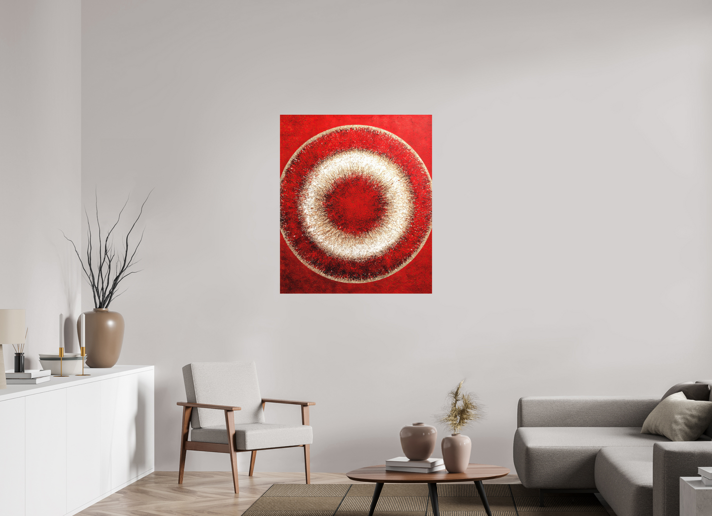 35 x 41.2″, Photo Print on Aluminum Backing Abstract Red Eye