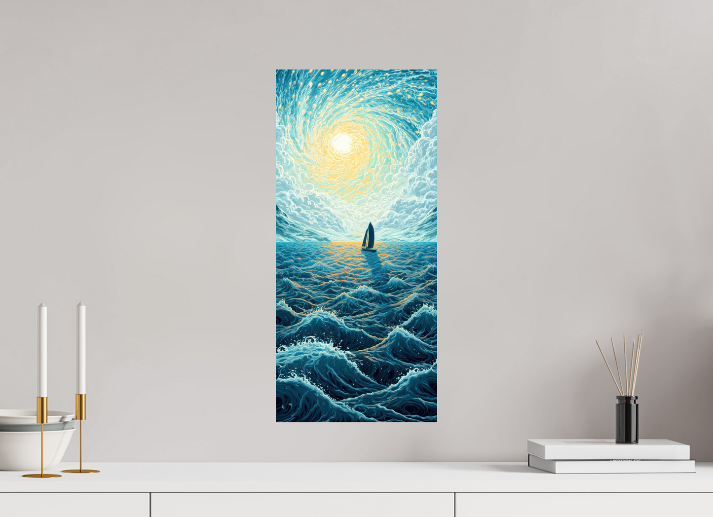 10 x 21.9″, Fine Art Print On Aluminum Dibond Sail to the Sun