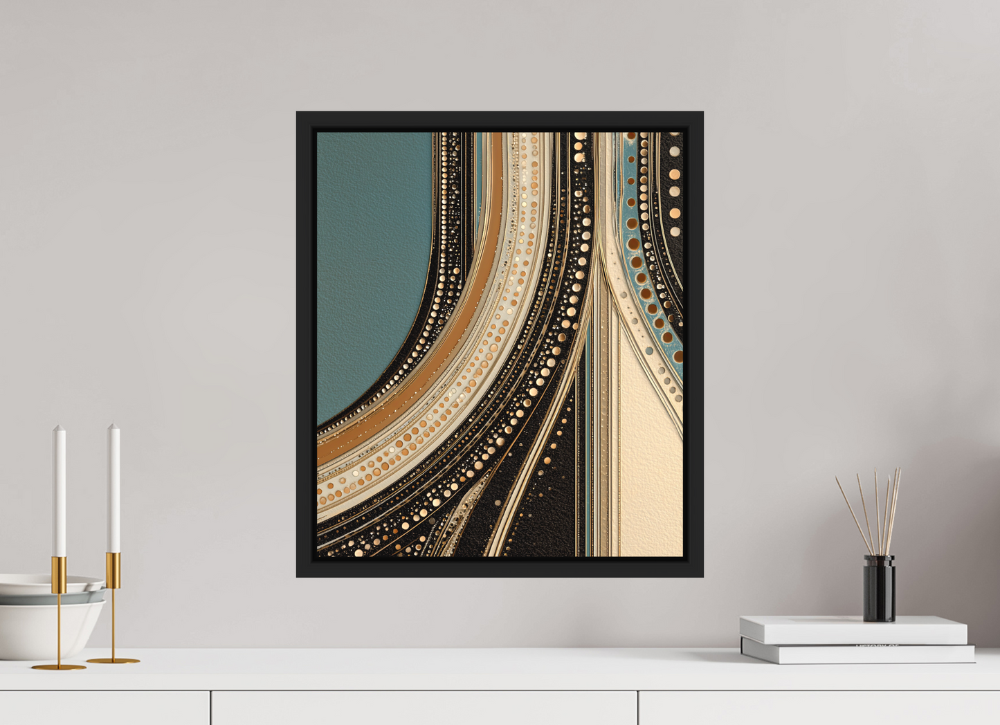 16 x 18.5″, Photo Print on Aluminum Backing with boarder Flow