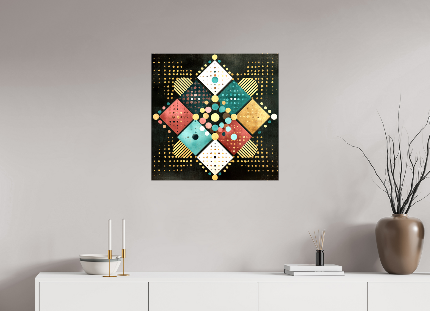 25 x 25″, Glossy Canvas Squares
