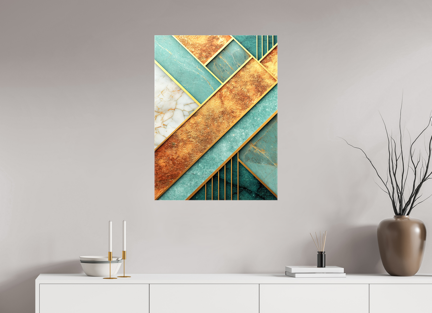 24 x 32.4″, Glossy Canvas Art Deco Atlantis