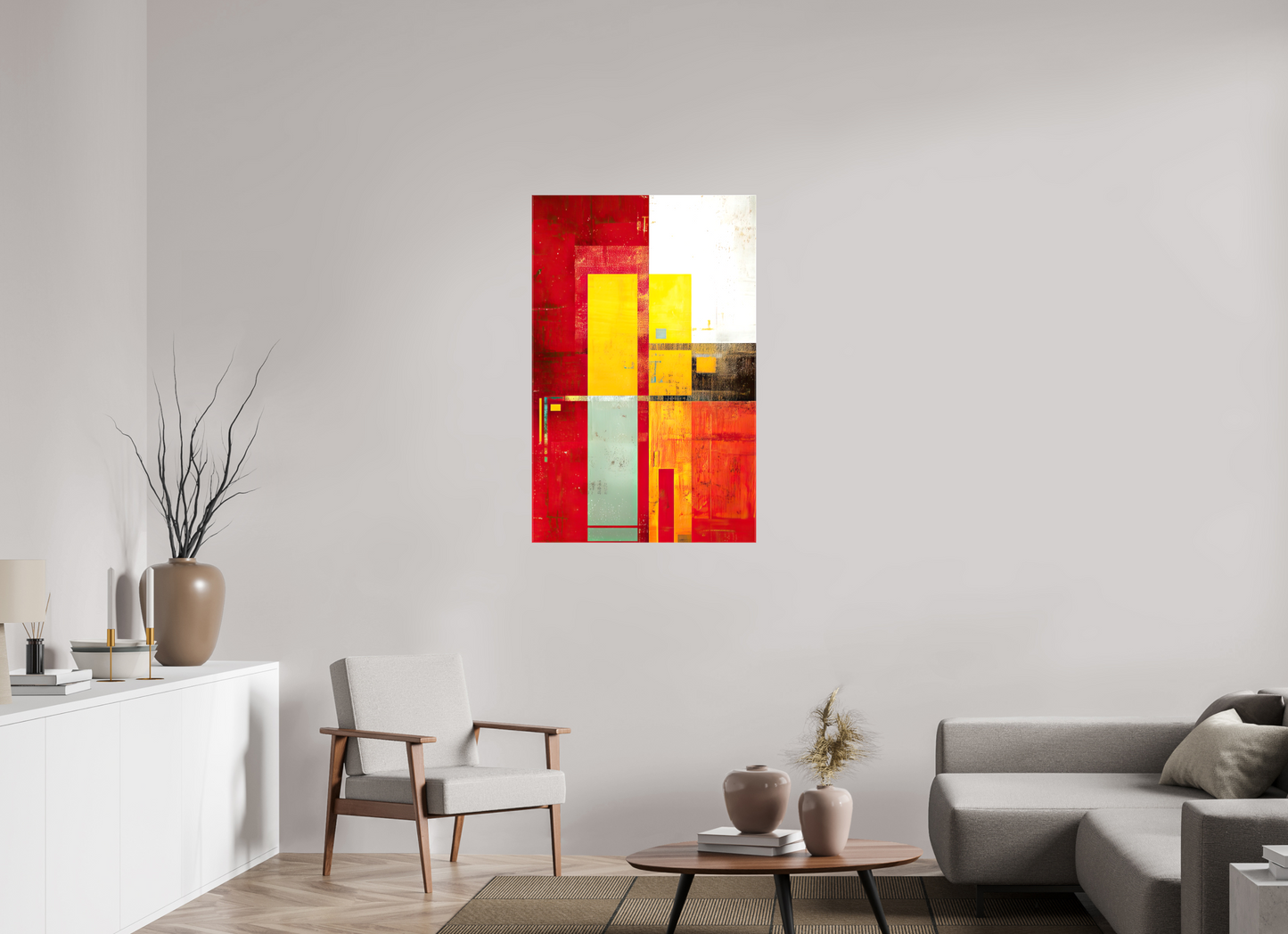 28 x 43.6″, Glossy Canvas Modern Rectangle