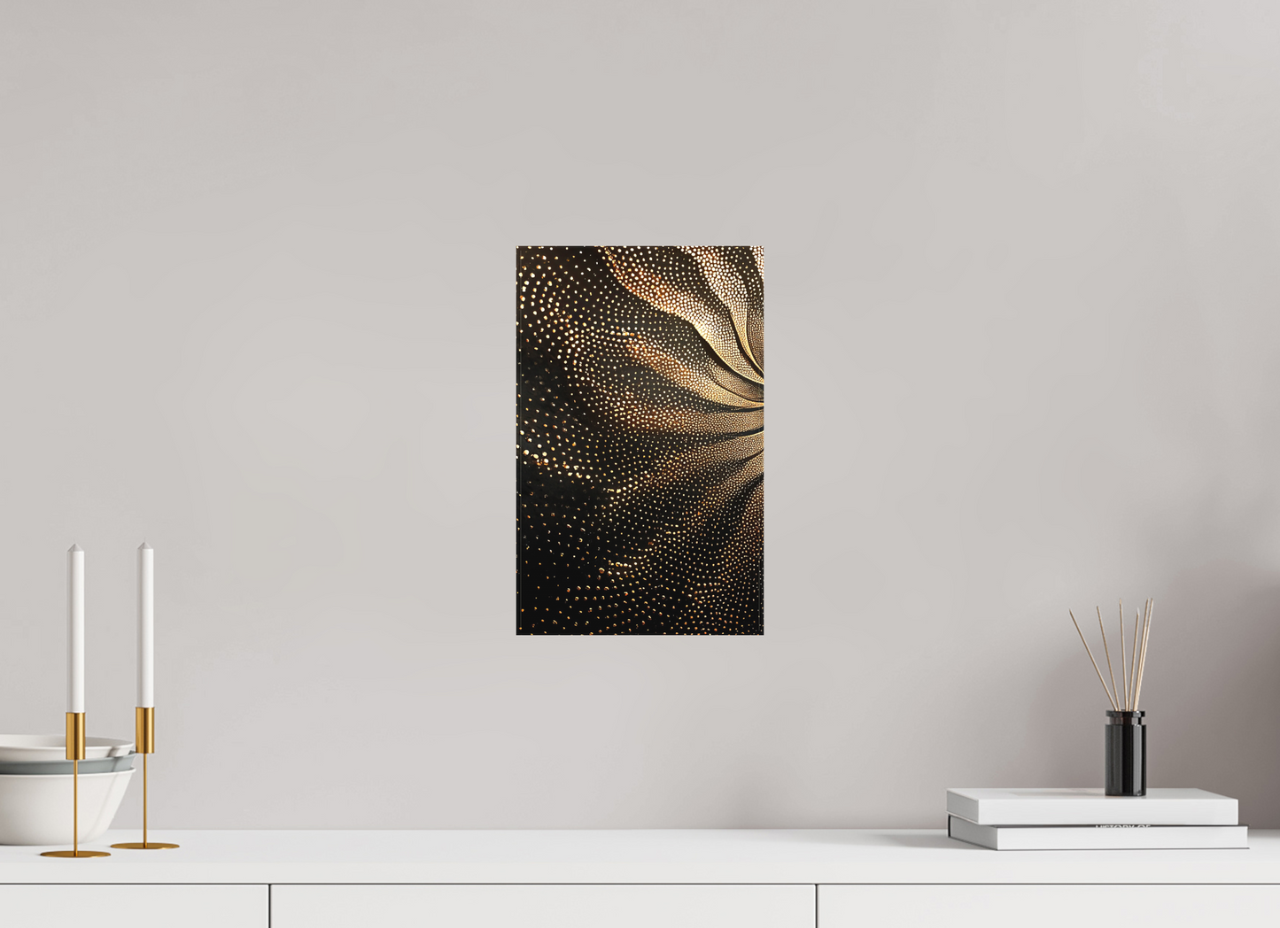 8 x 12.8″, Textile on Canvas Sunflower
