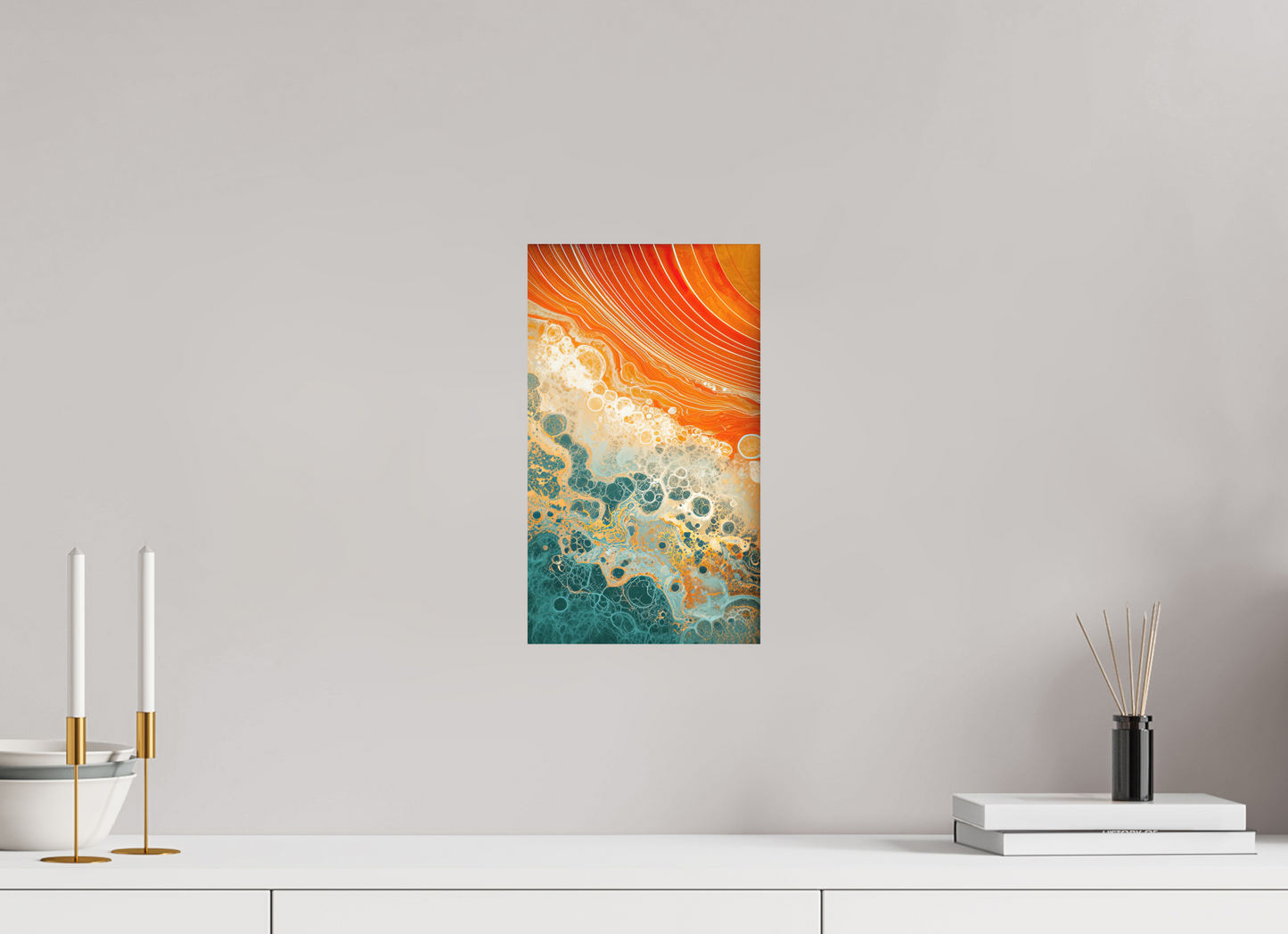 8 x 13.7″, Photo Print on Aluminum Backing Abstract Desert Beach