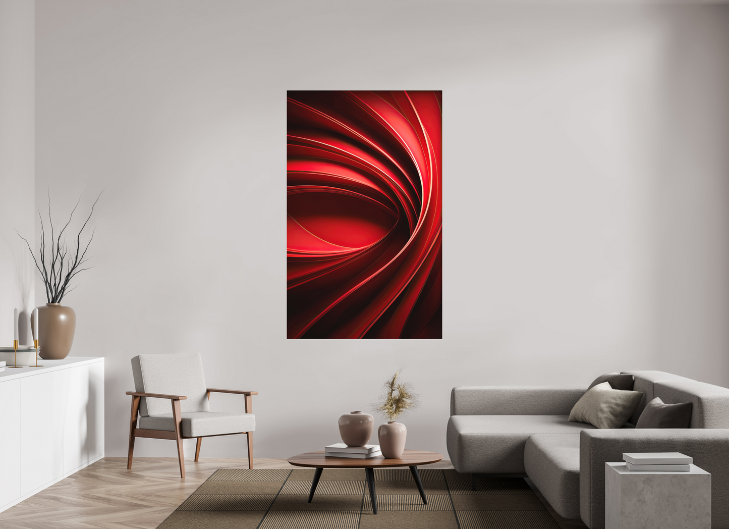 43 x 68.7″, Photo Print on Aluminum Backing Red Eye
