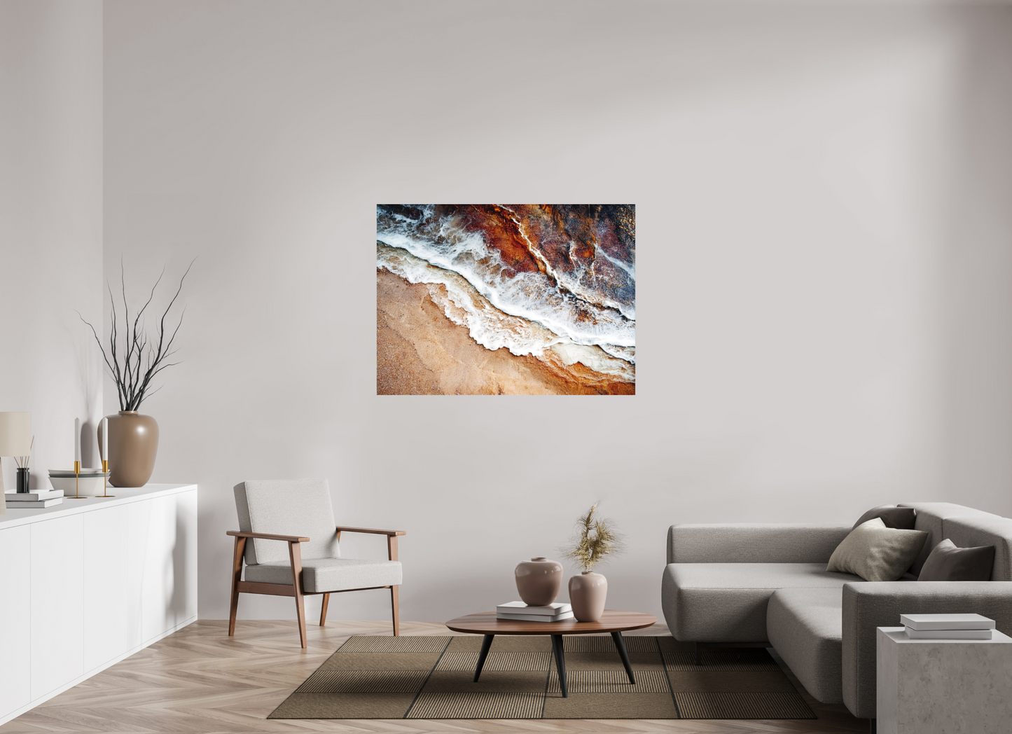 52.8 x 39″, Photo Print on Aluminum Backing Desert Water