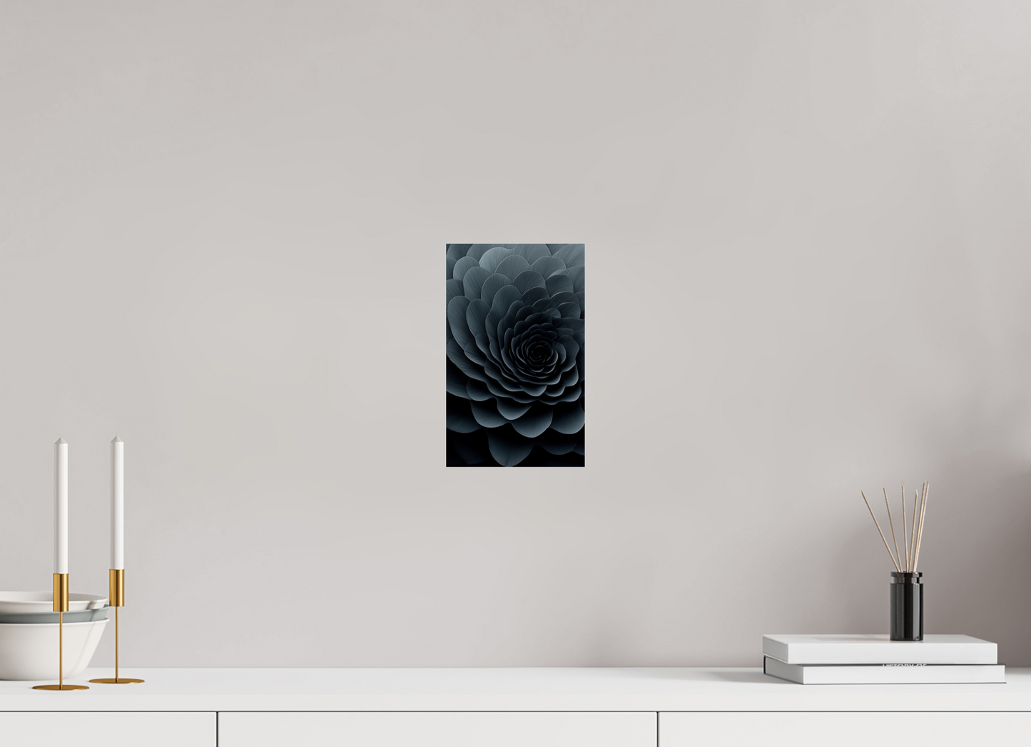 6 x 9.6″, Fine Art Print On Aluminum Dibond Dark Flower