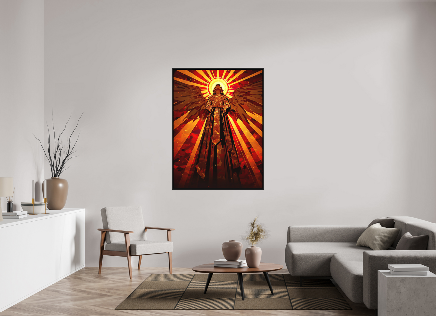 42 x 56″, Photo Print on Aluminum Backing with boarder Angel