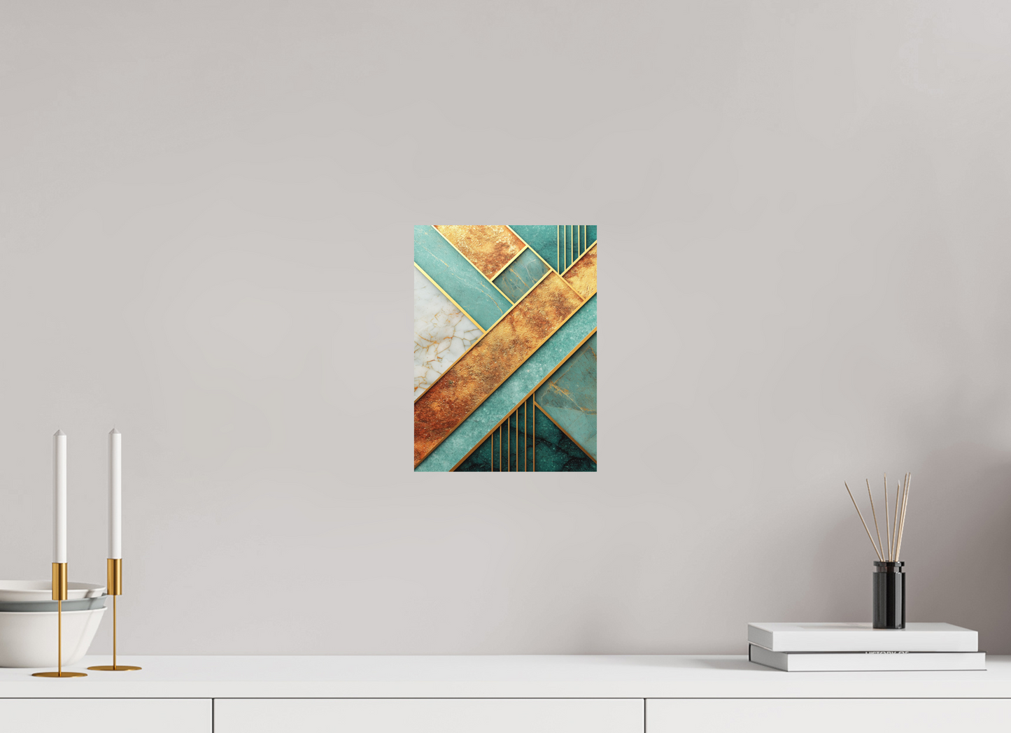 8 x 10.8″, Photo Print on Aluminum Backing Art Deco Atlantis