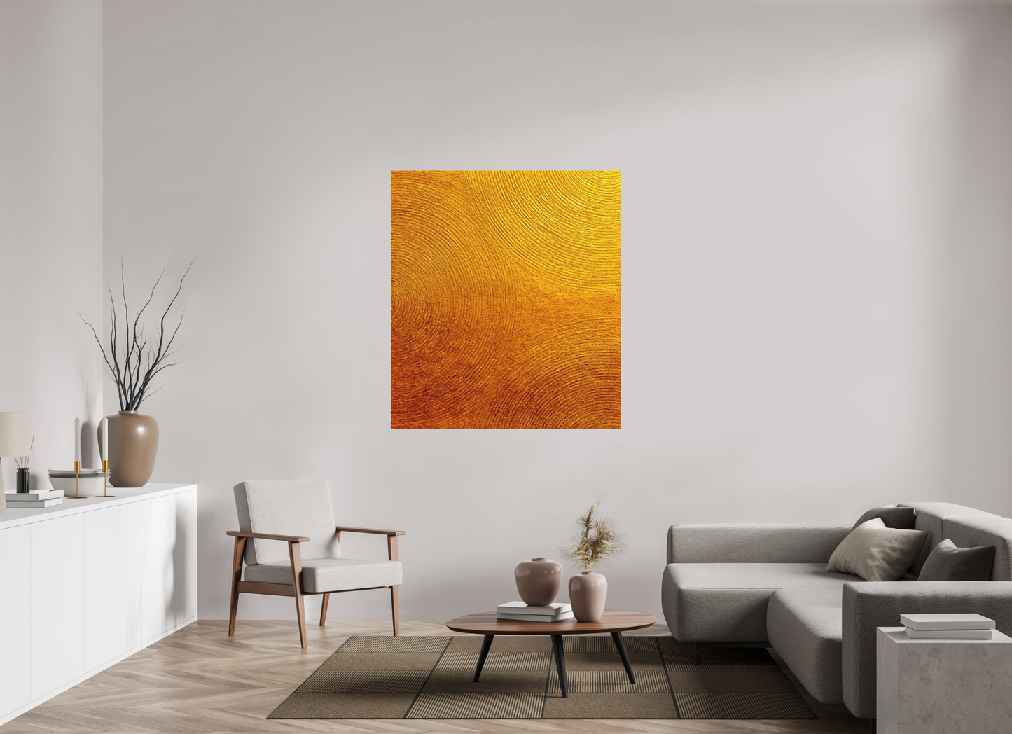 47 x 52.8″, Photo Print on Aluminum Backing Desert Circles