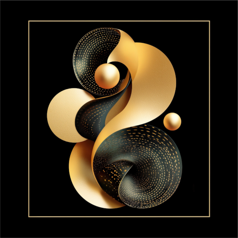 Main image Abstract Black & Gold