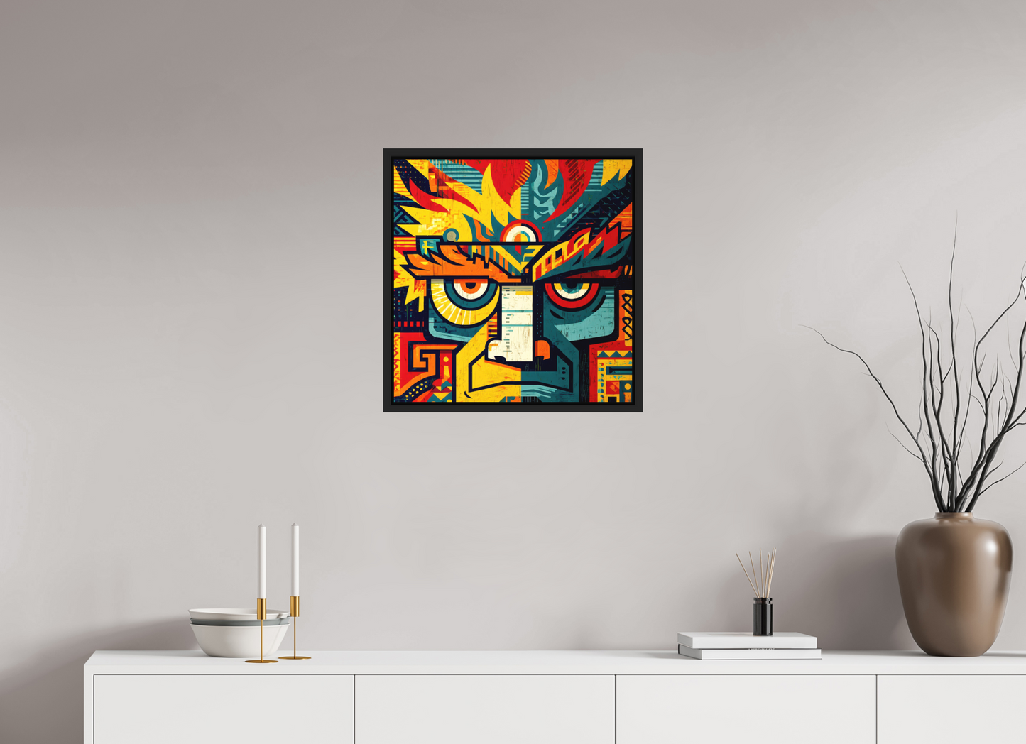 20 x 20.4″, Photo Print on Aluminum Backing with boarder Urban Tribal 2