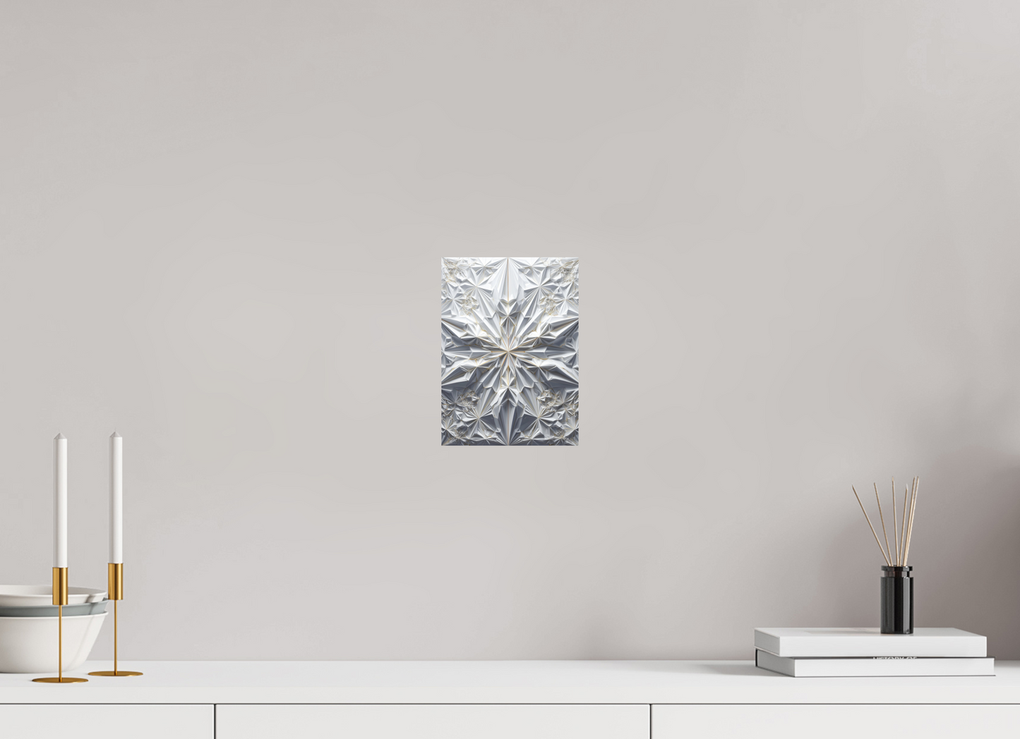 6 x 8.2″, Fine Art Print On Aluminum Dibond Snowflake